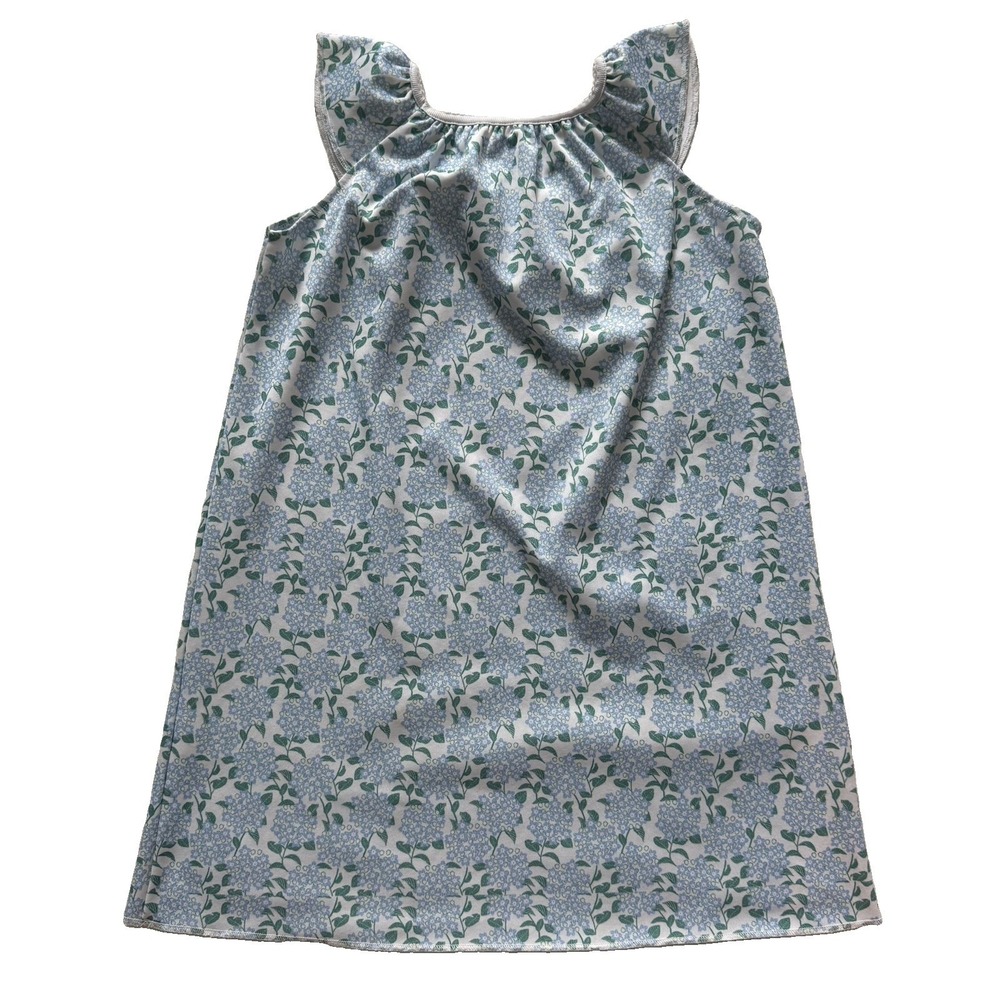 Roller Rabbit X Erica Wilson Girls Marina Nightgown Dress Floral Hydrangea Sz 6 - Picture 3 of 6